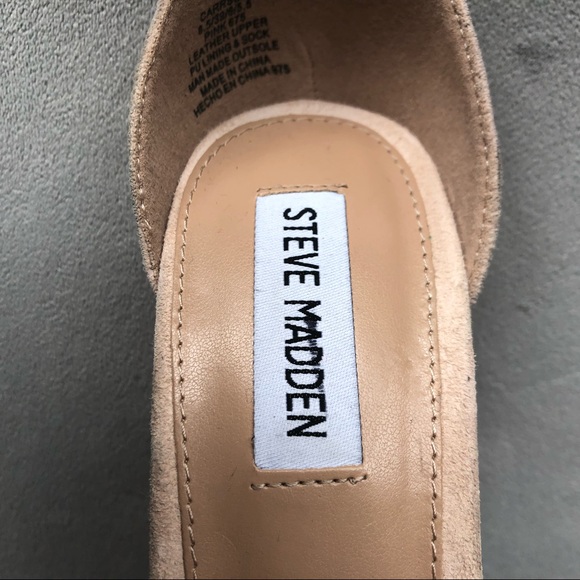 Steve Madden ~ Carrson ~ Block Heel Sandal ~ Ladies Size 8.5 ~ Blush Pink Suede - Picture 8 of 15